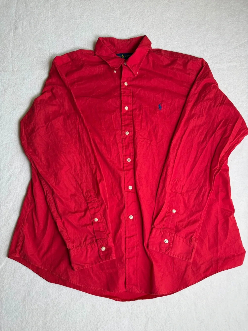 Ralph Lauren Red Button-Up Shirt XXL Men’s - Picture 2 of 6